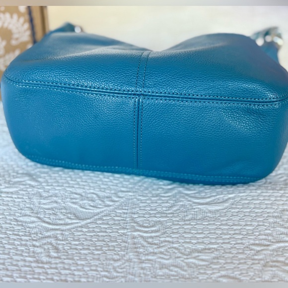 Brighton Barbados Ziptop Hobo Canyon Blue Women’s Bag - Picture 10 of 11